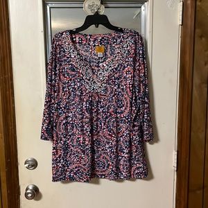 Ruby Rd. Shirt w/camisole  2X